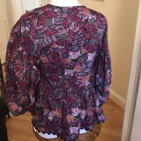 KIKA vargas floral wrap blouse - Picture 7 of 10